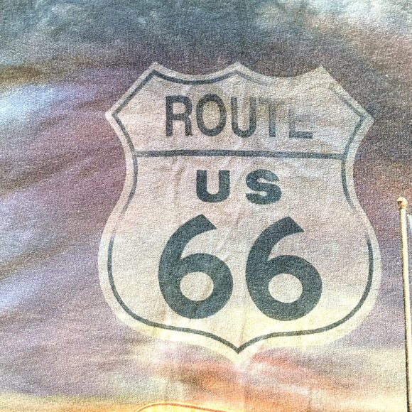 The Mountain T-Shirt - Route 66 - American Flag, Diner, Motorcycles - Size M - Picture 4 of 6